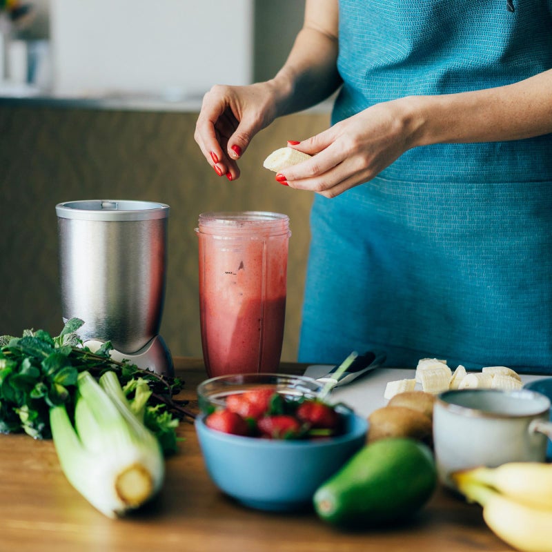 Feilifan أكواب خلاط سعة 24 أونصة متوافقة مع سلسلة NutriBullet Pro 900w/600w، قطع غيار لـ NutriBullet مع 2 غطاء قابل للطي وأسطوانات خلط (عبوة 2)  - Image 5